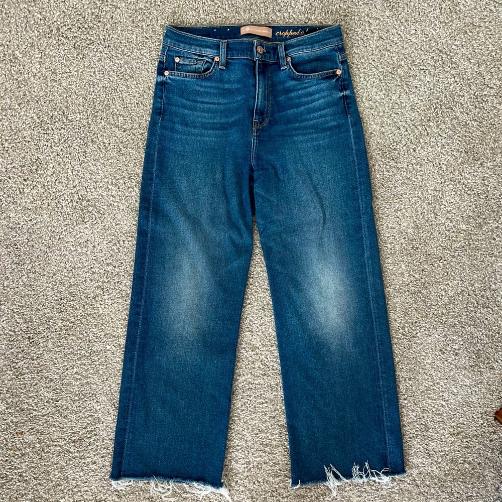 7 for All Mankind Luxe Vintage Cropped Alexa Jeans, size 29